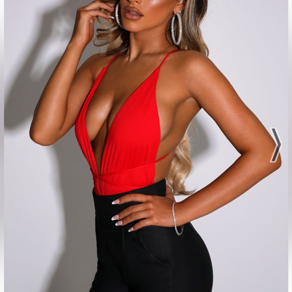 BABYBOO Vera Bodysuit - Red, Size Medium, Tags on, Never Worn